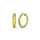 1 - Estella Yellow Sapphire Hoop Earrings 