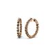 1 - Estella Smoky Quartz Hoop Earrings 