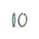 1 - Estella London Blue Topaz Hoop Earrings 