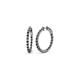 1 - Estella Black Diamond Hoop Earrings 