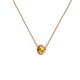 2 - Merilyn 4.40 mm Round Citrine Bezel Set Solitaire Pendant 