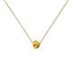 1 - Merilyn 3.50 mm Round Citrine Bezel Set Solitaire Pendant 