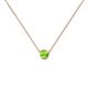 1 - Merilyn 3.50 mm Round Peridot Bezel Set Solitaire Pendant 