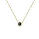 2 - Merilyn 3.50 mm Round Black Diamond Bezel Set Solitaire Pendant 