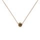 1 - Merilyn 3.50 mm Round Smoky Quartz Bezel Set Solitaire Pendant 