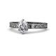 1 - Cael Classic 7x5 mm Oval Shape Forever One Moissanite Solitaire Engagement Ring 