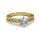 2 - Rachel Classic 7x5 mm Oval Shape Forever Brilliant Moissanite Solitaire Engagement Ring 