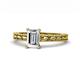 1 - Rachel Classic 7x5 mm Emerald Shape Forever Brilliant Moissanite Solitaire Engagement Ring 