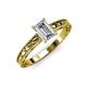 3 - Rachel Classic 7x5 mm Emerald Shape Forever Brilliant Moissanite Solitaire Engagement Ring 