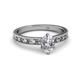 2 - Niah Classic 7x5 mm Oval Shape Forever One Moissanite Solitaire Engagement Ring 
