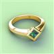 4 - Emilia 6.00 mm Princess Cut Lab Created Alexandrite Solitaire Engagement Ring 