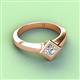 4 - Emilia 1.00 ct IGI Certified Lab Grown Diamond Princess Cut (5.50 mm) Solitaire Engagement Ring 