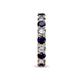 7 - Laida 3.40 mm Blue Sapphire and Diamond Eternity Band 