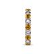 7 - Laida 3.40 mm Citrine and Diamond Eternity Band 