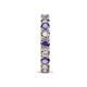 7 - Laida 3.40 mm Iolite and Diamond Eternity Band 