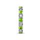 7 - Laida 3.40 mm Peridot and Diamond Eternity Band 