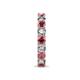 7 - Laida 3.40 mm Rhodolite Garnet and Diamond Eternity Band 