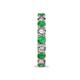 7 - Laida 3.40 mm Emerald and Diamond Eternity Band 