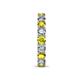 7 - Laida 3.40 mm Yellow and White Diamond Eternity Band 