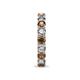 7 - Laida 3.40 mm Smoky Quartz and Diamond Eternity Band 