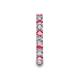 6 - Laida 3.00 mm Pink Tourmaline and Diamond Eternity Band 