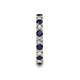 6 - Laida 3.00 mm Blue Sapphire and Diamond Eternity Band 