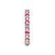 6 - Laida 3.00 mm Pink Sapphire and Diamond Eternity Band 