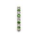 6 - Laida 3.00 mm Green Garnet and Diamond Eternity Band 