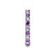 6 - Laida 3.00 mm Amethyst and Diamond Eternity Band 