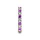 6 - Laida 3.00 mm Amethyst and Diamond Eternity Band 