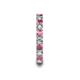 6 - Laida 3.00 mm Rhodolite Garnet and Diamond Eternity Band 