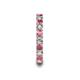 6 - Laida 3.00 mm Rhodolite Garnet and Diamond Eternity Band 