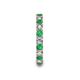 6 - Laida 3.00 mm Emerald and Diamond Eternity Band 