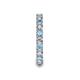 6 - Laida 3.00 mm Aquamarine and Diamond Eternity Band 