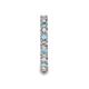 6 - Laida 3.00 mm Aquamarine and Lab Grown Diamond Eternity Band 