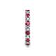 6 - Laida 3.00 mm Ruby and Lab Grown Diamond Eternity Band 