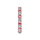 6 - Laida 3.00 mm Pink Tourmaline and Lab Grown Diamond Eternity Band 