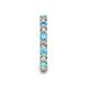 6 - Laida 3.00 mm Blue Topaz and Lab Grown Diamond Eternity Band 