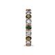 7 - Laida 3.40 mm Diamond and Lab Created Alexandrite Eternity Band 