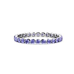 Valerie Tanzanite Eternity Band Floating Tanzanite Womens Eternity Ring Stackable ctw K White Gold