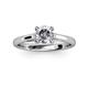 3 - Nitsa 6.50 mm Round Forever One Moissanite Solitaire Engagement Ring 