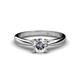 1 - Celine 6.50 mm Round Forever Brilliant Moissanite Solitaire Engagement Ring 