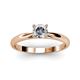 2 - Celine 6.50 mm Round Forever Brilliant Moissanite Solitaire Engagement Ring 