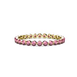 Valerie Rhodolite Garnet Eternity Band Floating Rhodolite Garnet Womens Eternity Ring Stackable ctw K Yellow Gold