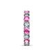 7 - Laida 3.80 mm Pink Sapphire and Diamond Eternity Band 