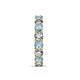 7 - Laida 3.80 mm Aquamarine and Diamond Eternity Band 