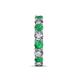 7 - Laida 3.80 mm Emerald and Diamond Eternity Band 