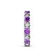 7 - Laida 3.80 mm Amethyst and Diamond Eternity Band 