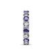 7 - Laida 3.80 mm Iolite and Diamond Eternity Band 