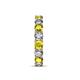 7 - Laida 3.80 mm Yellow and White Diamond Eternity Band 